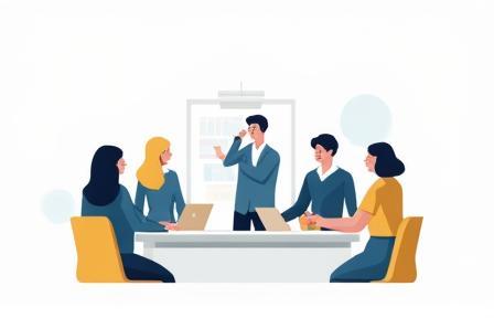 Icon representing corporate team training