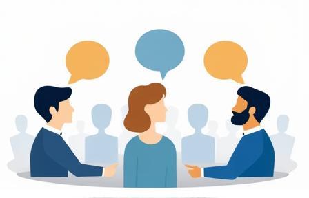 Icon representing public speaking coaching
